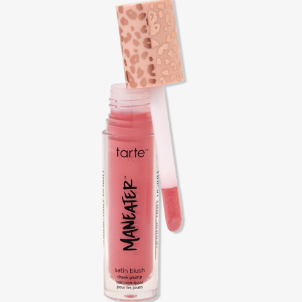 3/$30 NIB tarte Man-eater Satin Blush Cheek Plump - Warm Pink